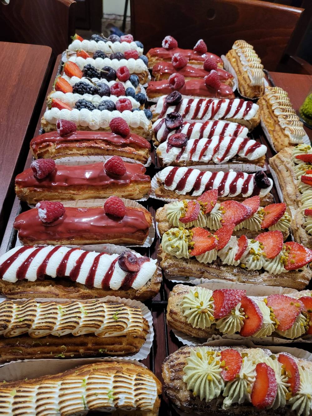 eclairs-fruits